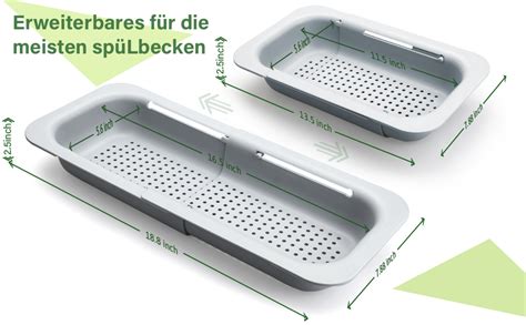 Sieb F R Sp Lbecken Sp Lbecken Sieb Sieb K Che Ausziehbar Cm