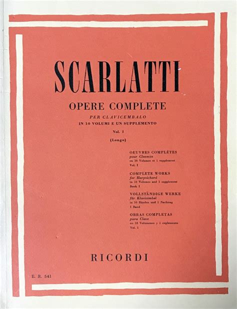 Scarlatti Opere Complete Per Clavicembalo