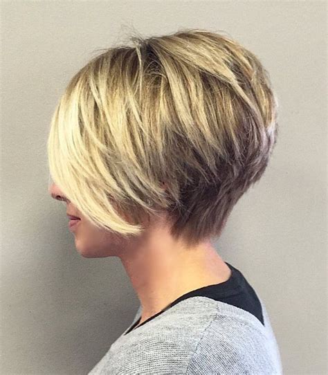 Short Stacked Bob Hairstyles For Fine Hair Best Hairstyles Thin Hair