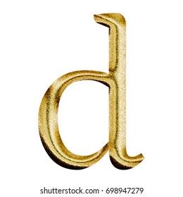 Glittery Shiny Textured Gold Lowercase Small Stock Illustration