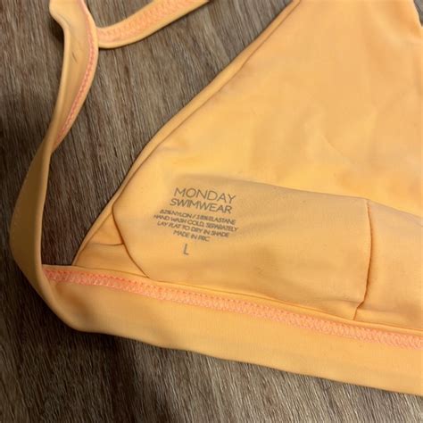 Monday Swimwear Swim Monday Swimwear Bikini Set In Blush Peach