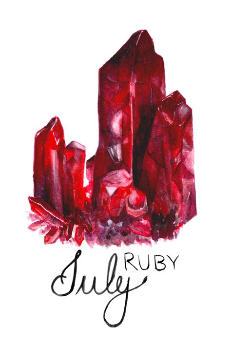 July Birthstone Ruby Known As The King Of Gems” Ruby Has A Scarlet