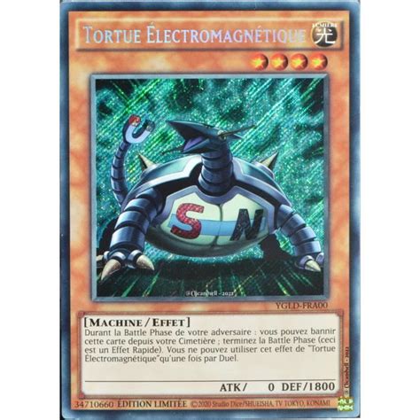 Carte YU GI OH YGLD FRA00 Tortue Electromagnétique 2ED NEUF FR