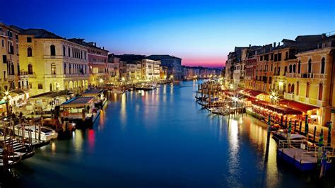 Bridge Canal Grande Venice Grand Canal Italy Buildings Wallpaper 2356 ...