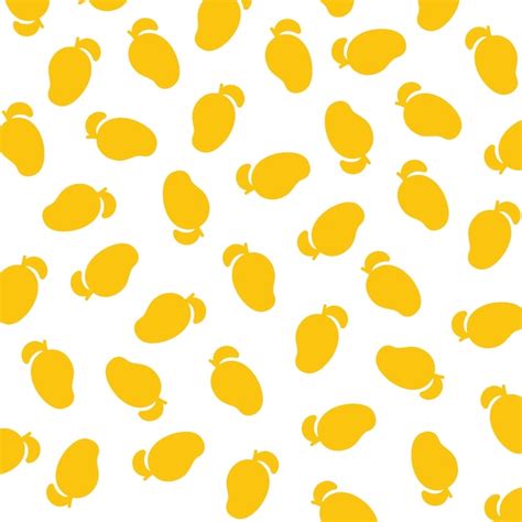 Patr N Vectorial Sin Costuras De Mangos Silueta Sobre Un Fondo Blanco