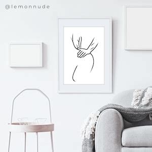 Do Me Behind Intimacy Sex Erotic Line Art Minimalism Black And