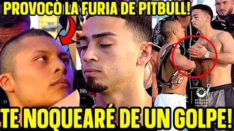 Valenzuela Promete Noquear A Pitbull Pero Pitbull No Se Intimida Le