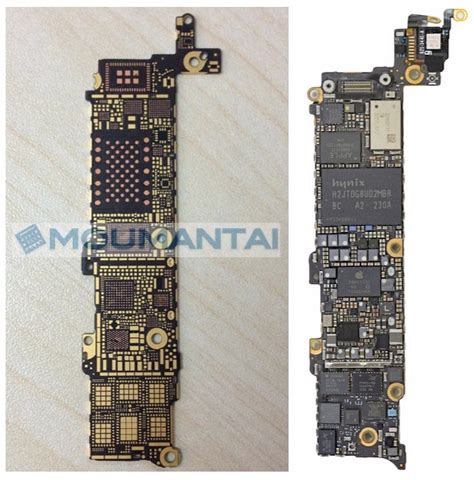 Think Dash Photos Of Bare IPhone 5S Logic Board Surface Slightly