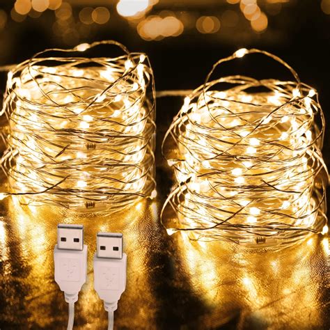 Olerqzer Led Fairy Lights Pack M Led String Lights Usb Powered