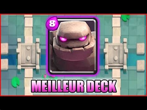 LE MEILLEUR DECK GOLEM META SUR CLASH ROYALE YouTube