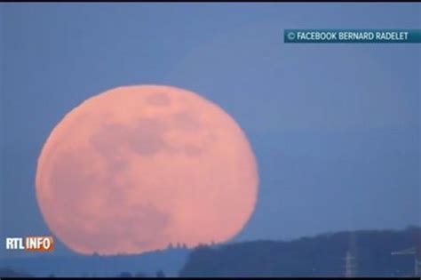 On A Pu Voir Une Lune Rose Impressionnante Hier Soir Belgique LeVif