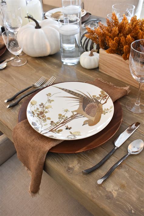 A Simple And Neutral Pumpkin Tablescape For Fall Home With Holliday