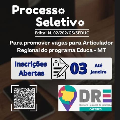 Processo Seletivo Simplificado N° 02202gsseducmt Para Articulador