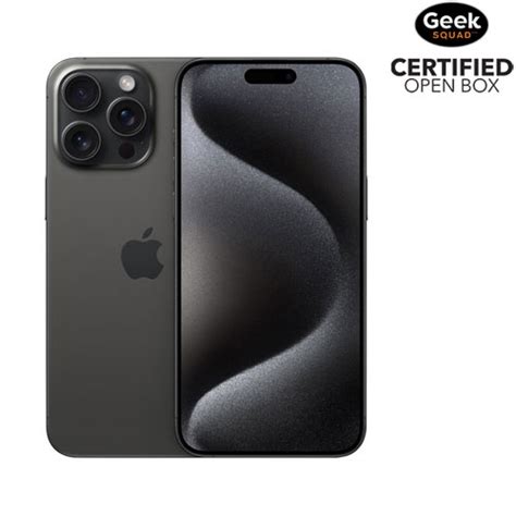 Boîte ouverte iPhone 15 Pro Max de 256 Go d Apple Titane noir