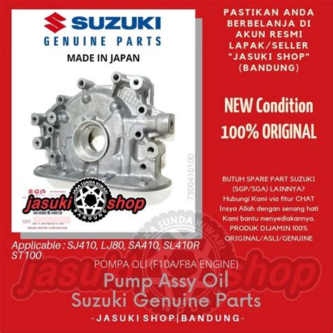 Jual Oil Pump Assy Pompa Oli Suzuki Jimny Katana Sierra Sj Lj