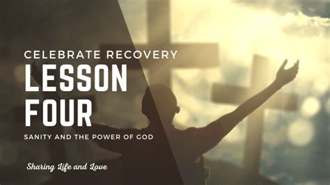 Celebrate Recovery Lesson 4 Sanity Free Study Guide Sharing Life