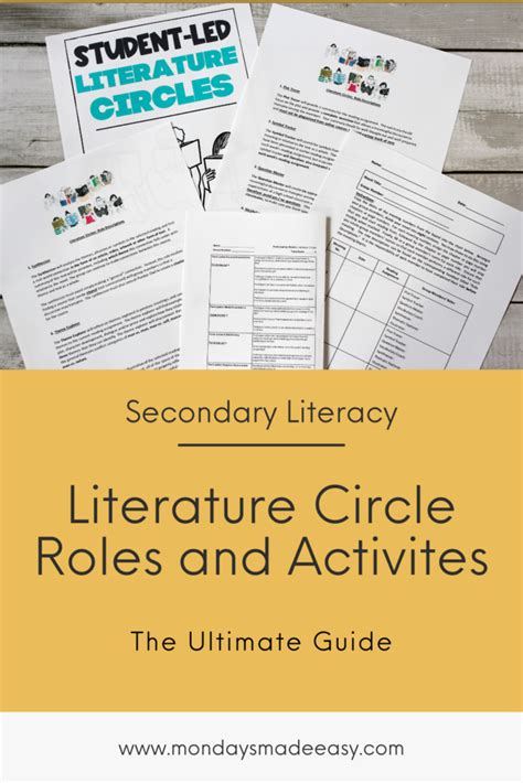 Literature Circle Roles And Activities The Master Guide