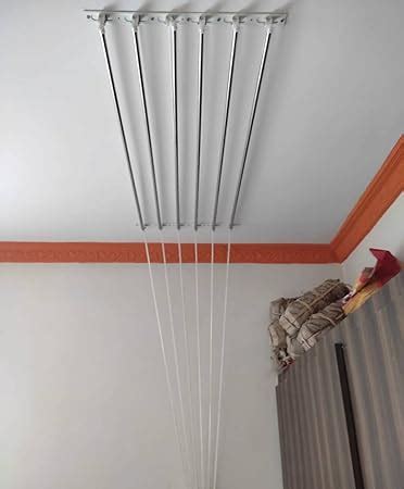 Dry Well Life Ceiling Cloth Dryer For Balcony Feet X 6 Pipes Pulley