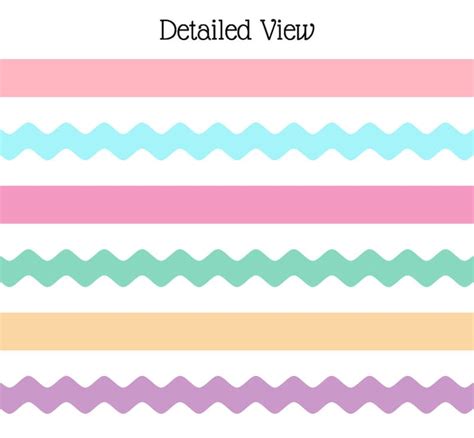 Digital Clipart Borders Pretty Pastels Borders Clipart Etsy