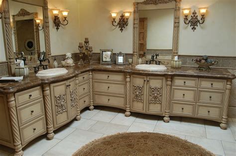 Handmade Custom Faux Finish Master Bathroom Cabinets. by Westend Custom Cabinets | CustomMade.com