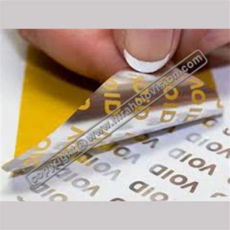 Multicolor Pvc Tamper Evident Void Stickers At Rs Piece In