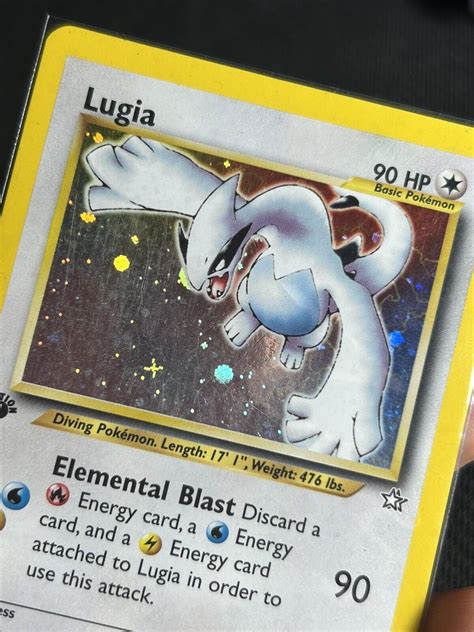 Pokemon Tcg Lugia Neo Genesis Holo St Edition Holo Rare Hp Ebay