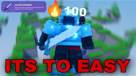 How To Win Every 5v5 Round Roblox Bedwars Youtube