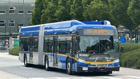 New Bus Translink 2024 New Flyer Xde60 24007 On The 99 B Line To Ubc