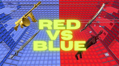 🏆mythic 🔴red Vs Blue🔵 1997 1814 6318 By Bugzly Fortnite Creative Map