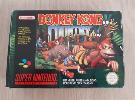 Donkey Kong Country Super Nintendo Snes Complet Francais Eur