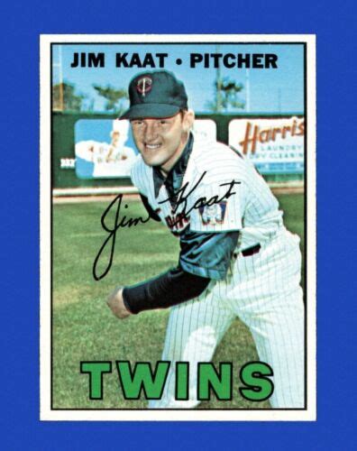 1967 Topps Set Break 300 Jim Kaat NM MT OR BETTER GMCARDS EBay