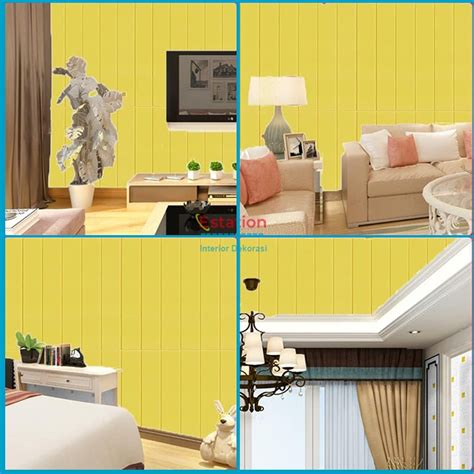 Jual Estation WALLPAPER DINGDING 3D FOAM MOTIF BATU BATA 70 X 77 CM