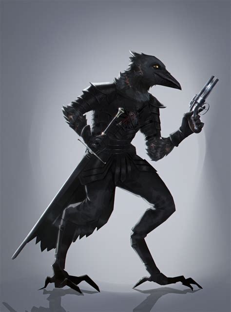 Art Oc Steel Sharp Kenku Gunslinger Commission Work Dnd