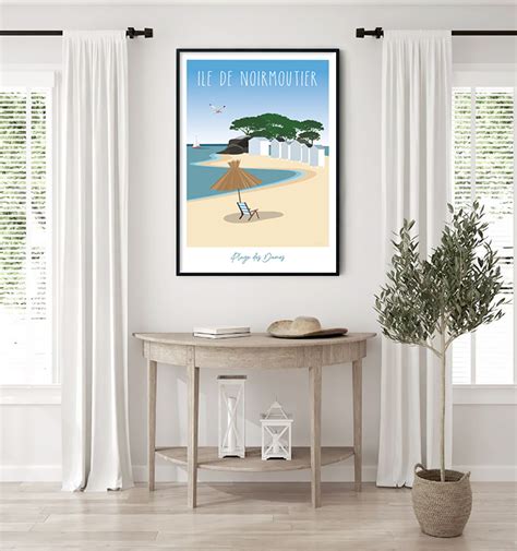 Affiche Noirmoutier Plage Des Dames