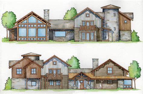 Hhr Residence Watercolor Architectural Illustrations Hanson Illustration