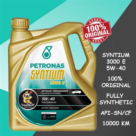 Petronas Syntium E W Sn Cf A B Fully Synthetic Engine Oil L