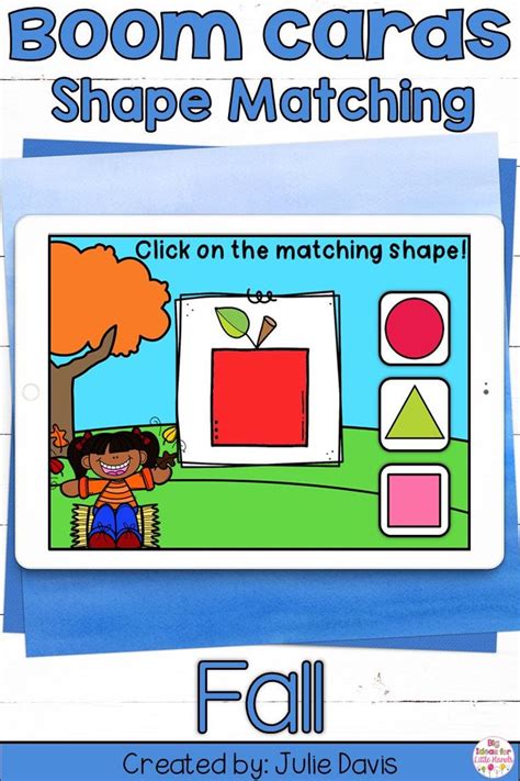 Fall Shapes Math Centers Digital Game Boom Cards Shapes Math