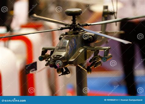 Apache helicopter model editorial stock image. Image of airport - 90986814