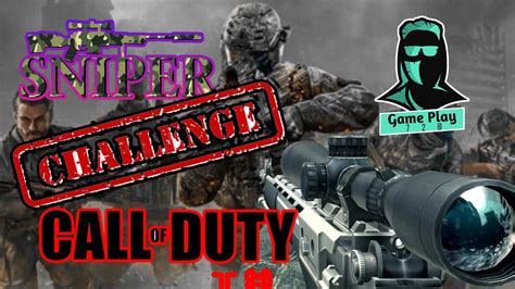 Cod Sniper Challenge Call Of Duty Multiplayer Gameplay Call Of Duty