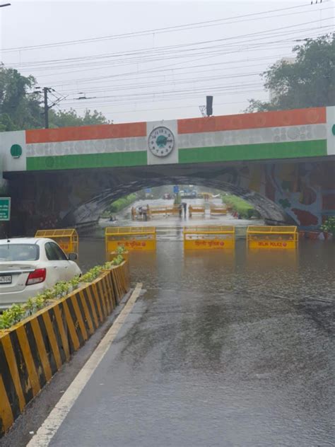 Waterlogging Across Delhi As Heavy Rain Pounds National Capital Delhi