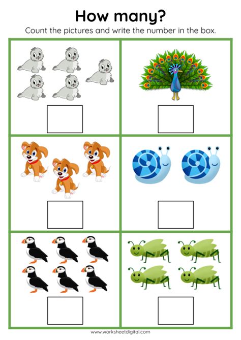 Counting To 10 Worksheet Digital