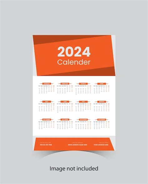 Premium Vector Calender Design Template