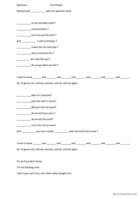 361 Gap Filling English ESL Worksheets Pdf Doc