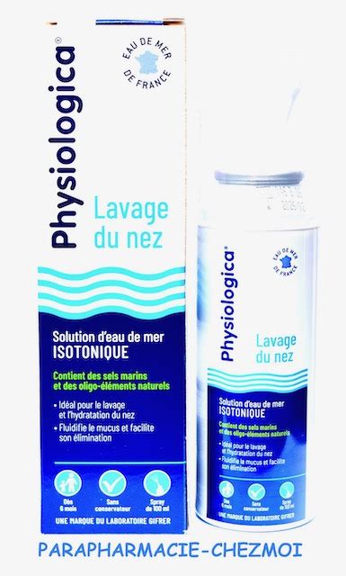 PHYSIOLOGICA EAU DE MER ISOTONIQUE SPRAY Parapharmacie Chez Moi