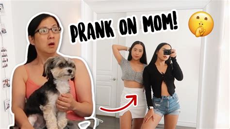 Wearing Revealing Clothes Prank On Mom She Freaked Out Youtube