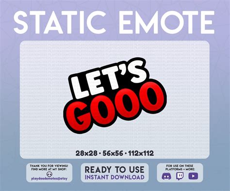 Lets Gooo Emote Bold Vibrant Red Lets Go Emote Static Lets Gooo