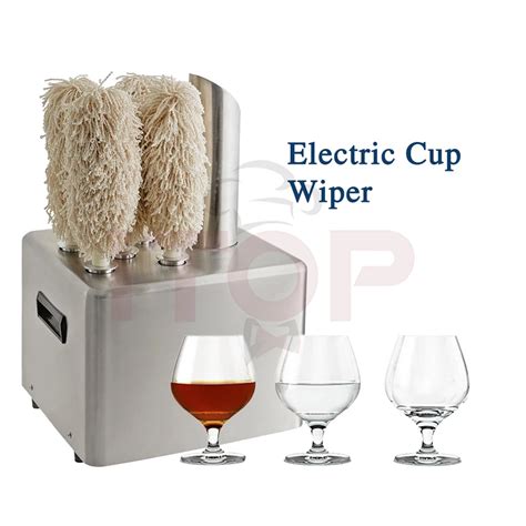 Glass Edge Polishing Machine Commercial Cup Dryer Wine Glass Polisher For Bar Cafe Kitchen