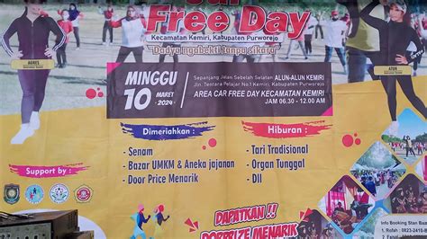 CAR FREE DAY SENAM PAGI LAPANGAN KEMIRI Kowisound YouTube