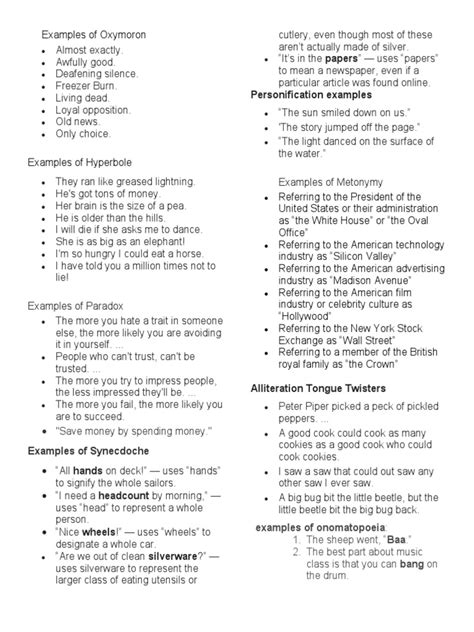 Examples of Speech | PDF