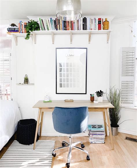 White Home Decor Home Office Decor Office Desk Office Space Office